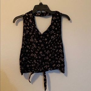 forever 21 tie front crop top